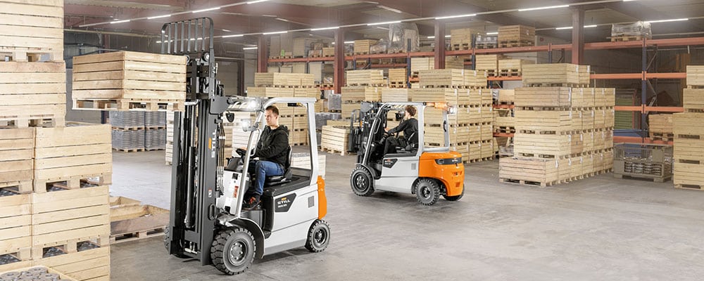 Tractiebatterijen voor intern transport logistiek